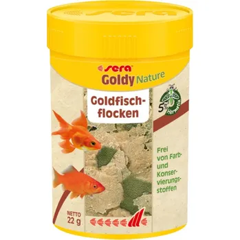Krmivo pro rybičky sera Goldy Nature 100 ml (Přírodní vločkové krmivo pro menší studenovodní ryby bez barviv a konzervačních látek)