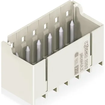 Elektronická součástka WAGO Konektor 2092-1408 s pájecími piny THT Pájecí kontakt O 1,4 mm Rovné provedení, šedá 2092-1408