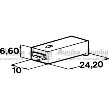 Auto elektroinstalace Kryt dutinky 6,3 mm 428986