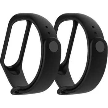 Příslušenství k fitness náramku Mi Band 3/4 silikonový sportovní náramek 2pack černý