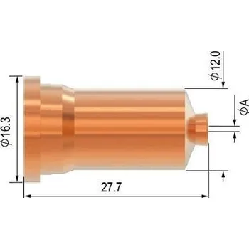 Příslušenství ke svářečce ALFA IN Dýza 1,1 50/60 A 100 kontaktní(bal.10)
