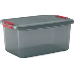 Keter Plastový úložný box K-Latch L, objem 43l, 59 x 39 x 28 (výška) cm, šedý
