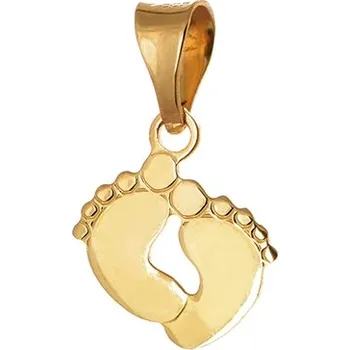 Přívěsek Zlatý přívěšek nožičky ZZ0571F