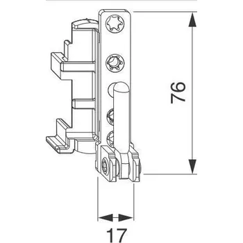 MACO Rohové ložisko rámové 12/18 - pravé