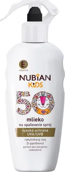 Přípravek na opalování Nubian Kids Mléko na opalování SPF50 200 ml