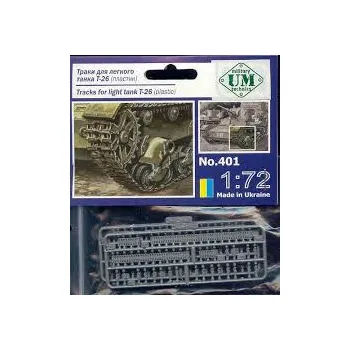 Plastikový model Unimodel 1/72 Tracks for light tank T-26 (plastic)