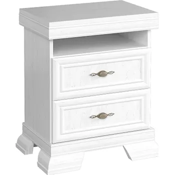 Noční stolek Noční stolek KSN, dvě zásuvky, sosna andersen, KORA