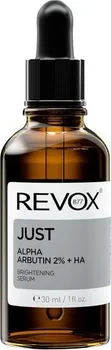Pleťové sérum Revox Just Alpha Arbutin 2% + HA rozjasňující pleťové sérum 30 ml