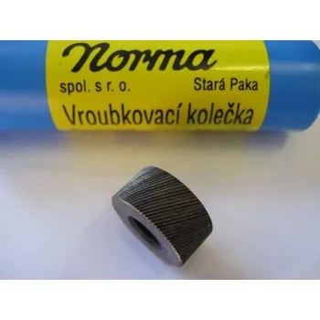 Nábytkové kování Vroubkovací kolečko šikmé pravé 20X10X8-0,8 CSN 227158