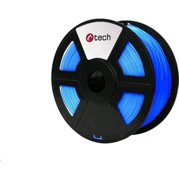 Příslušenství k 3D tiskárně C-TECH Filament, PLA, 1,75mm, 1kg (330m) - fluorescenční modrá