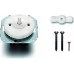 FONTINI by Font Barcelona Porcelánový vypínač Garby Colonial bílý/klička bílá : Vypínač č.5 - lustrový vypínač, ovládá dva okruhy z jednoho místa 31 300 17 17