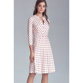 Dámské šaty Glara Dámské puntíkaté společenské šaty 683805