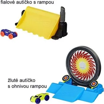Dětská zbraň Nerf Nitro náhradní autíčko dvojitá akce varianta žluté autíčko s ohnivou rampou