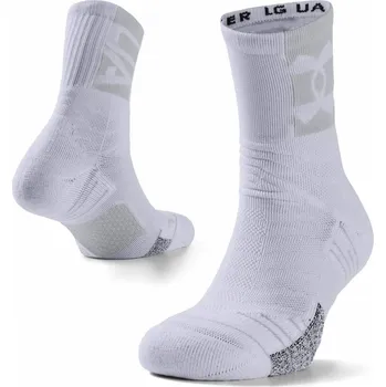 Ponožky Under Armour Playmaker Mid Crew White Velikost: M (EUR 36 - 41)