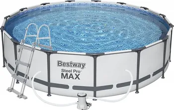 Bazén Bestway 56488 Steel Pro Max 4,57 x 1,07 m + kartušová filtrace, schůdky, plachta