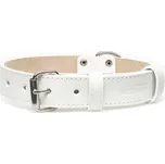 Kožený obojek hladký 30 mm - OBV.100130 BIL Velikost (obvod v cm): 30 - 35 cm