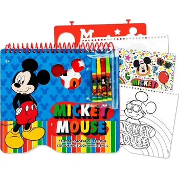 Sešit TOYCOMPANY Kreativní a zábavní sešit sada Mickey Mouse