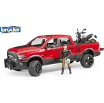 Bruder 2502 Terénní auto RAM s motocyklem a figurkou