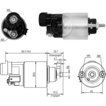 Startér Spínač startéru ZM - Denso 428000-5800