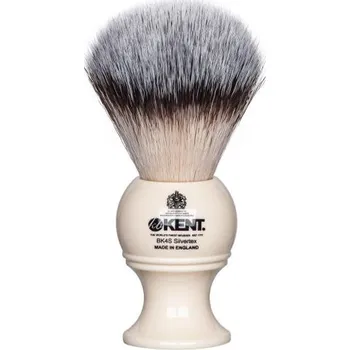Kent BK4S — Medium Synthetic Ivory White Shaving Brush