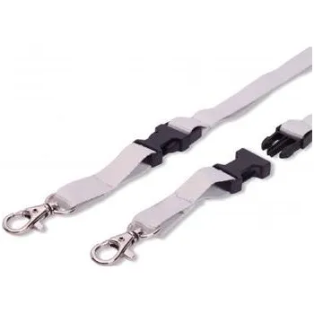 Obalový materiál Šňůrka TULIP plochá rozpojovací s karabinou šedá