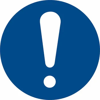 Značka Obecný příkaz, plast, 200x200 mm