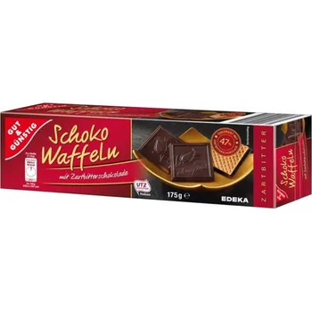 G+G čokoládové vafle s hořkou čokoládou 175g