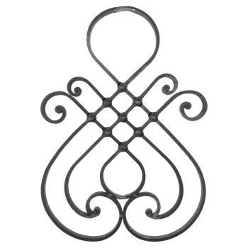 Zábradlí kovářský ornament 3374 - 570 x 400 mm, 16 x 8 mm