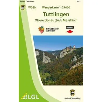 W260 Wanderkarte 1:25000 Tuttlingen