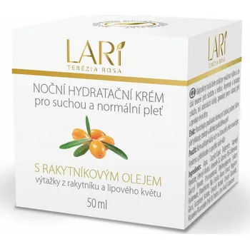 Pleťový krém Terezia Company Lari noční hydratační krém s rakytníkovým olejem 50 ml