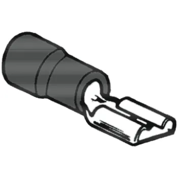 objímka plochá, izolovaná, červená 4,8 x 0,25 - 1,5