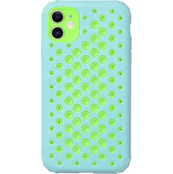 Pouzdro na mobilní telefon Ochranný kryt s perforací na odvádění tepla pro iPhone 11 Pro Max - světle modrý