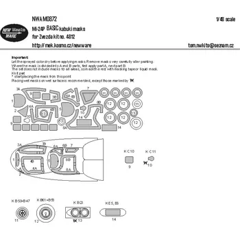 Plastikový model New Ware 1/48 Mask Mi-24P BASIC (ZVE 4812)