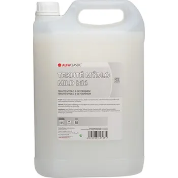Mýdlo AlfaClassic Alfa Classic Tekuté mýdlo MILD, 5 l, bílé