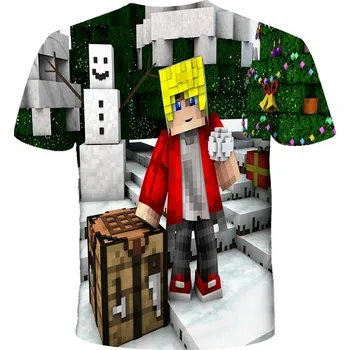 Tričko Minecraft 3D sníh Velikost: 120