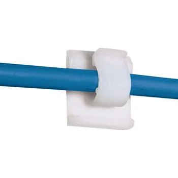 kabelová chránička ACC19-A-M Vnitřní kabelová příchytka, 19,3x16mm, kabel max 4,8mm samolepící, bílá, bal. 1000 kusů