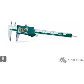 Posuvné měřítko Digitální posuvné měřítko 150/0,01 mm s karbidovými doteky a posuvovým kolečkem INSIZE