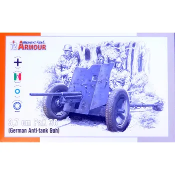 Plastikový model 1/72 3,7cm PaK 36 German Anti-tank Gun