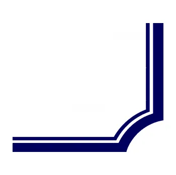 Samolepící dekorace SAMOLEPKA Rohová samolepka 004 levá (23 - tmavě modrá) NA AUTO, NÁLEPKA, FÓLIE, POLEP, TUNING, VLASTNÍ TEXT, TISK, AUTOSAMOLEPKY.cz, POLEPY, OBRÁZEK, LOGO, SAMOLEPKY