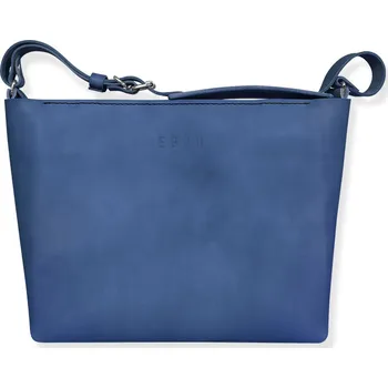 Kabelka Eggo Gennep dámská kožená kabelka a psaníčko 2 v 1 Modrá