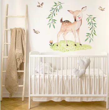 Samolepící dekorace DEKORACJAN Nálepka na zeď - lesní království - koloušek