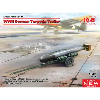 Plastikový model 1:48 German WWII Torpedo Trailer