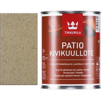 barva a nátěr na dřevo Tikkurila PATIO STONESTAIN KIVIKUULLOTE (Mořidlo na dlažbu) EK10 Velikost balení: 9 l + dárek k objednávce nad 1000Kč