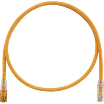 Síťový kabel UTPKSP5MOR Klíčovaný propojovací kabel RJ45/RJ45, U/UTP, kat. 6, 5m, oranžový