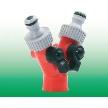 Rozbočka - 1 x 3/4" závit + 2x čep pro připojení k zahr. ventilu - S/2724