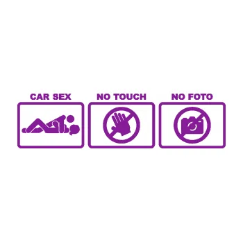 Polep vozidla SAMOLEPKA Car sex no touch, no foto (14 - fialová) NA AUTO, NÁLEPKA, FÓLIE, POLEP, TUNING, VLASTNÍ TEXT, TISK, AUTOSAMOLEPKY.cz, POLEPY, OBRÁZEK, LOGO, SAMOLEPKY