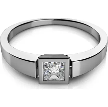 Šperk Couple, Minimalistický prsten Ena z bílého zlata, vel. 50, prům. 15.9 mm, 585-68-1-0420.1B00.0.50.001