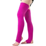 VFstyle růžové návleky na nohy s otvorem na patu 72 cm