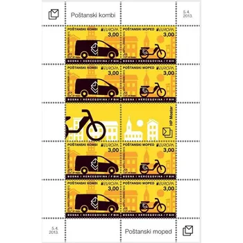 Poštovní známka Bosna a Hercegovina (2013) MiNr. 361 - 362 **, PL - Bosna (Mostar) - EUROPA - poštovní vozidla