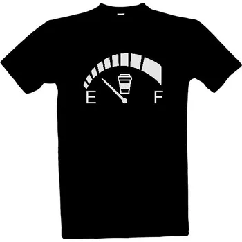 Tričko s potiskem Kafemetr bílý pánské